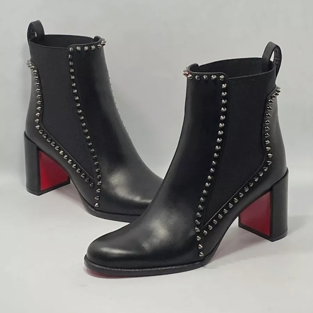 Christian LouboutinOutline Black Leather Spike Boot, 70mm Authentic ✅️ - Picture 9 of 12